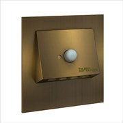 Zamel Светильник NAVI Золото/Нейтр.бел. в монт.коробку, 230V AC с датчиком движения 11-226-47