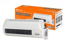 TDM Тепловентилятор ТВН-1, настенный, 2000 Вт, регул. мощн. (1000/2000 Вт), таймер, пульт ДУ, SQ2520-1304