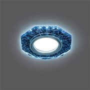 Gauss Светильник Backlight Gu5.3 LED 4100K 1/40 восемь гран. черный/серебро/хром BL069