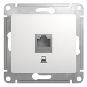 GLOSSA РОЗЕТКА компьютерная RJ45 кат.5E, БЕЛЫЙ GLOSSA РОЗЕТКА компьютерная RJ45 кат.5E, БЕЛЫЙ