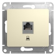 GLOSSA РОЗЕТКА компьютерная RJ45 кат.5E, БЕЖЕВЫЙ GLOSSA РОЗЕТКА компьютерная RJ45 кат.5E, БЕЖЕВЫЙ