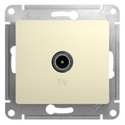 GLOSSA TV РОЗЕТКА одиночная 1DB, БЕЖЕВЫЙ GLOSSA TV РОЗЕТКА одиночная 1DB, БЕЖЕВЫЙ