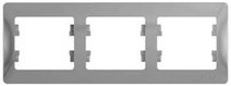 GLOSSA 3-постовая РАМКА, горизонтальная, АЛЮМИНИЙ GLOSSA 3-постовая РАМКА, горизонтальная, АЛЮМИНИЙ