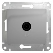 GLOSSA TV РОЗЕТКА одиночная 1DB, АЛЮМИНИЙ GLOSSA TV РОЗЕТКА одиночная 1DB, АЛЮМИНИЙ