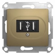 GLOSSA USB РОЗЕТКА, ТИТАН GLOSSA USB РОЗЕТКА, ТИТАН