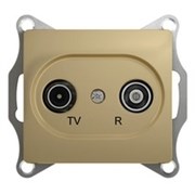 GLOSSA TV-R РОЗЕТКА проходная 4DB, ТИТАН GLOSSA TV-R РОЗЕТКА проходная 4DB, ТИТАН