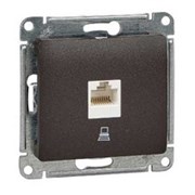 GLOSSA РОЗЕТКА компьютерная RJ45 кат.5E, механизм, ШОКОЛАД GLOSSA РОЗЕТКА компьютерная RJ45 кат.5E, механизм, ШОКОЛАД
