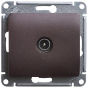 GLOSSA TV РОЗЕТКА оконечная 1DB, механизм, ШОКОЛАД GLOSSA TV РОЗЕТКА оконечная 1DB, механизм, ШОКОЛАД