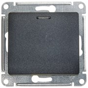 GLOSSA 1-клавишный ВЫКЛЮЧАТЕЛЬ с подсв. сх.1а, 10АХ, механизм, АНТРАЦИТ GLOSSA 1-клавишный ВЫКЛЮЧАТЕЛЬ с подсв. сх.1а, 10АХ, механизм, АНТРАЦИТ