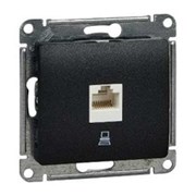GLOSSA РОЗЕТКА компьютерная RJ45 кат.5E, механизм, АНТРАЦИТ GLOSSA РОЗЕТКА компьютерная RJ45 кат.5E, механизм, АНТРАЦИТ