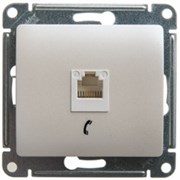 GLOSSA РОЗЕТКА телефонная RJ11, механизм, ПЕРЛАМУТРОВЫЙ GLOSSA РОЗЕТКА телефонная RJ11, механизм, ПЕРЛАМУТРОВЫЙ