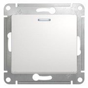 GLOSSA 1-клавишный ПЕРЕКЛЮЧАТЕЛЬ с подсветкой, сх.6а, БЕЛЫЙ GLOSSA 1-клавишный ПЕРЕКЛЮЧАТЕЛЬ с подсветкой, сх.6а, БЕЛЫЙ