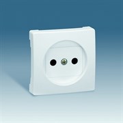 Simon 73 loft Алюминий Накладка розетки б/з с защитными шторками