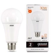 Gauss Лампа Elementary A67 30W 2320lm 3000K E27 LED 73219