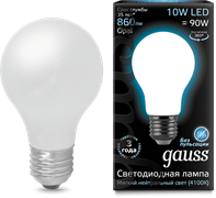 Gauss Лампа Filament А60 10W 860lm 4100К Е27 milky LED 102202210