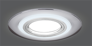 Gauss Светильник Backlight BL141 Кругл. Хром. Gu5.3, 3W, LED 3000K BL141