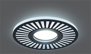 Gauss Светильник Backlight BL135 Кругл./узор. Черный, Gu5.3, 3W, LED 4000K BL135