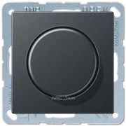 Поворотный Светорегулятор светодиодный(LED), проходной, Антрацит