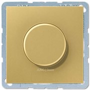 Поворотный Светорегулятор светодиодный(LED), проходной, Латунь Classic
