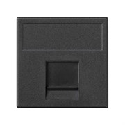 Simon Connect Графит Адаптер со шторкой на 1 RJ45 конектор, AMP(S110,SL110,SLt),Brand-Rex,RIT45х45мм (K76-14)