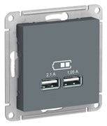 Розетка 220 с USB 1 портом 5B|2100 мА ATN000733 Schneider Electric