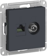 Розетка двойная ТВ|компьютерная RJ-45 кат. 5е ATN000789 Schneider Electric