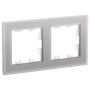 Рамка 2 местная алюминий стекло ATN320302 AtlasDesign Nature