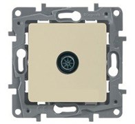 Legrand Etika слоновая кость розетка TV проходная, 15дБ 672363