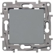 Legrand Etika алюминий выключатель 1-клавишный, автоматические клеммы, 10AX, 250 В 672401