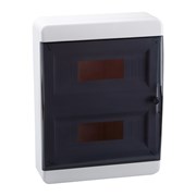 Корпус пластиковый Навесной OptiBox P-BNK-2-24-IP41 Прозрачная черная дверь Корпус пластиковый Навесной OptiBox P-BNK-2-24-IP41 Прозрачная черная дверь