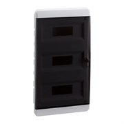 Корпус пластиковый Встраиваемый OptiBox P-BVK-2-36-IP41 Прозрачная черная дверь Корпус пластиковый Встраиваемый OptiBox P-BVK-2-36-IP41 Прозрачная черная дверь