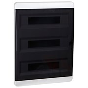 Корпус пластиковый Встраиваемый OptiBox P-BVK-2-54-IP41 Прозрачная черная дверь Корпус пластиковый Встраиваемый OptiBox P-BVK-2-54-IP41 Прозрачная черная дверь