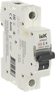 Автоматический выключатель IEK Armat M06N 4А 1п AR-M06N-1-C004, 6кА, C