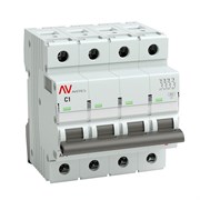 Автоматический выключатель EKF AV-6 AVERES 1А 4п mcb6-4-01C-av, C, 6кА