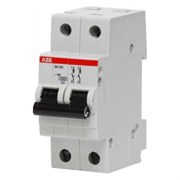 Автоматический выключатель ABB SH202 6А 2п 2CDS212001R0064, 6кА, C, SH202-C6