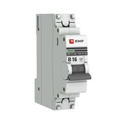 Автоматический выключатель EKF ВА 47-63 PROxima 16А 1п mcb4763-1-16B-pro, 4.5кА, B