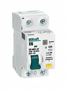 Dekraft Дифференциальный автомат (АВДТ) 1Р+N 6А 30мА тип AC х-ка C ДИФ-103 4.5кА 16050DEK Dekraft Дифференциальный автомат (АВДТ) 1Р+N 6А 30мА тип AC х-ка C ДИФ-103 4.5кА 16050DEK
