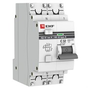 EKF PROxima АД-32 Диф. Автомат (C) 1P+N 32А/30мА тип А 4,5кА DA32-32-30-a-pro EKF PROxima АД-32 Диф. Автомат (C) 1P+N 32А/30мА тип А 4,5кА DA32-32-30-a-pro