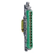 Клеммник Legrand IP2X земля, зеленая 004834, 1х (6-25), 12х (1.5-16)