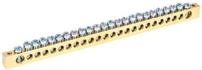 Шина IEK PEN 8х12мм 24/2 YNN21-24-100, 24 группы, крепеж по краям