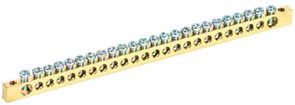 Шина IEK PEN 6х9мм 24/2 YNN11-24-100, 24 группы, крепеж по краям