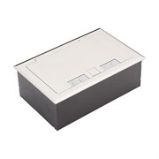 Напольный люк с крышкой из нержавеющей стали на 4 модуля 45 х 45 мм Simply Connect 123308 ST Напольный люк с крышкой из нержавеющей стали на 4 модуля 45 х 45 мм Simply Connect 123308 ST