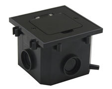 Напольный люк влагозащищенный IP44 с цинковой крышкой и розеткой Simply Connect 120901 BK Напольный люк влагозащищенный IP44 с цинковой крышкой и розеткой Simply Connect 120901 BK