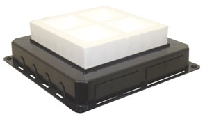 Коробка под заливку для люка на 8 модулей 45×45 мм Efapel Flush Mounting Box for Floor Box - 16 Modules Коробка под заливку для люка на 8 модулей 45×45 мм Efapel Flush Mounting Box for Floor Box - 16 Modules