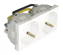 Встраиваемая розетка двойная (тип Schuko) 90х45 мм Efapel Block of Two Earth Sockets (Schuko Type) - 4 Modules Встраиваемая розетка двойная (тип Schuko) 90х45 мм Efapel Block of Two Earth Sockets (Schuko Type) - 4 Modules