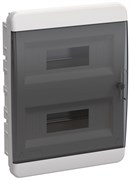 IEK TEKFOR Корпус пласт. ЩРВ-П-24 IP41 черн. прозр. дверь IEK TEKFOR Корпус пласт. ЩРВ-П-24 IP41 черн. прозр. дверь