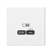 ArtGallery Белый USB Розетка тип-С 65Вт высокоскоростная зарядка QC, PD, механизм GAL000127 ArtGallery Белый USB Розетка тип-С 65Вт высокоскоростная зарядка QC, PD, механизм GAL000127