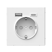 ArtGallery Белый Розетка 16А с 2 USB A+C, 5В/2,4А/3,0А, 2х5В/1,5А, механизм GAL000132 ArtGallery Белый Розетка 16А с 2 USB A+C, 5В/2,4А/3,0А, 2х5В/1,5А, механизм GAL000132