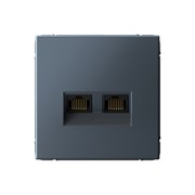 ArtGallery Грифель Розетка двойная компьютерная RJ45+RJ45, кат.6А, механизм GAL000788 ArtGallery Грифель Розетка двойная компьютерная RJ45+RJ45, кат.6А, механизм GAL000788