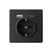 ArtGallery Карбон Розетка 16А с 2 USB A+C, 5В/2,4А/3,0А, 2х5В/1,5А, механизм GAL001032 ArtGallery Карбон Розетка 16А с 2 USB A+C, 5В/2,4А/3,0А, 2х5В/1,5А, механизм GAL001032